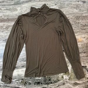 VENUS Green Long Sleeve Women's Blouse Size Small